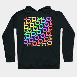 Rainbow Heart Speech Bubbles Hoodie